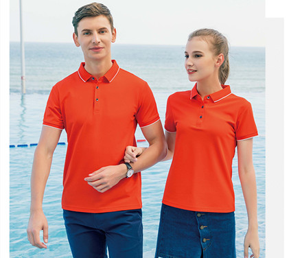 團體T恤衫，冰離子絲光棉翻領(lǐng)短袖POLO衫通款