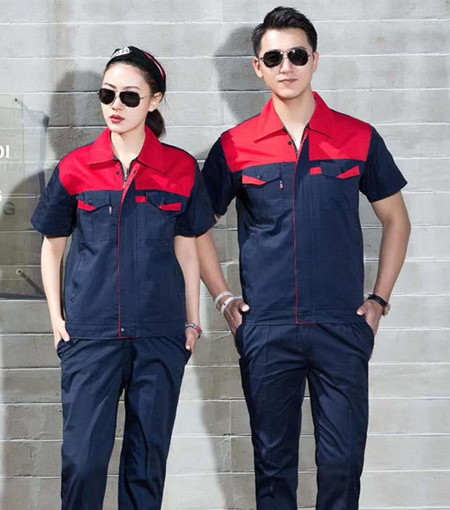 定制企業(yè)工作服，工廠工作服刺繡logo