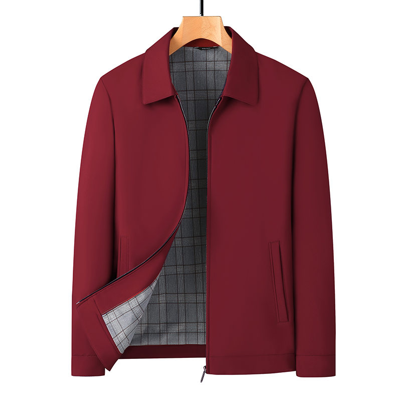 簡(jiǎn)約休閑翻領(lǐng)夾克外套WJ412#