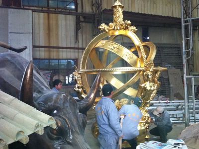 景觀(guān)雕塑貼金