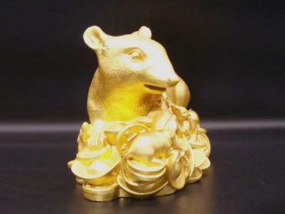 金錢(qián)鼠貼金